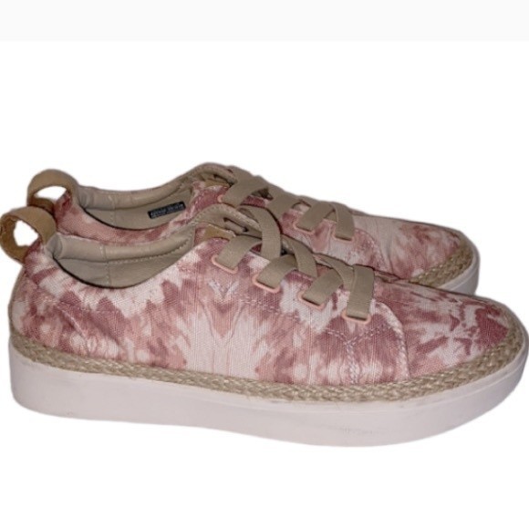 Spenco Malibu 21 Sneaker Canvas Orthotic shoe pink Tie-Dye Slip On size 8.5 - Picture 15 of 15
